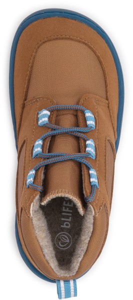 bLifestyle ~ Wolf MidCut Schnürschuh Warm Vegan ~ Haselnuss