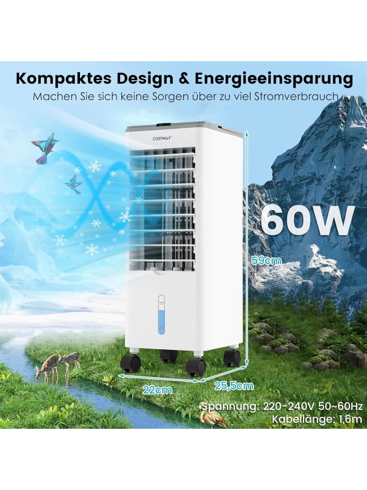 COSTWAY 3 in 1 Klimaanlage ohne abluftschlauch in Grau günstig kaufen onesize