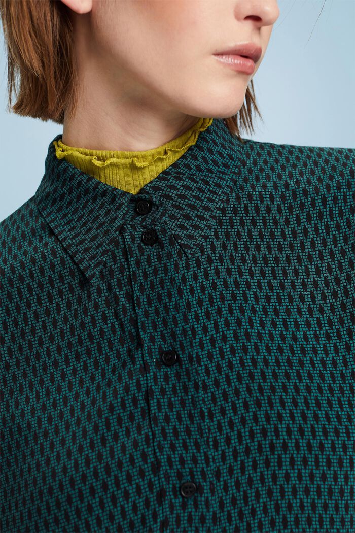 Button-Down-Hemd mit Print