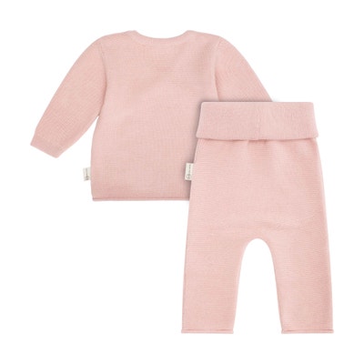 Set Hose + Wickeljacke GOTS, rosa