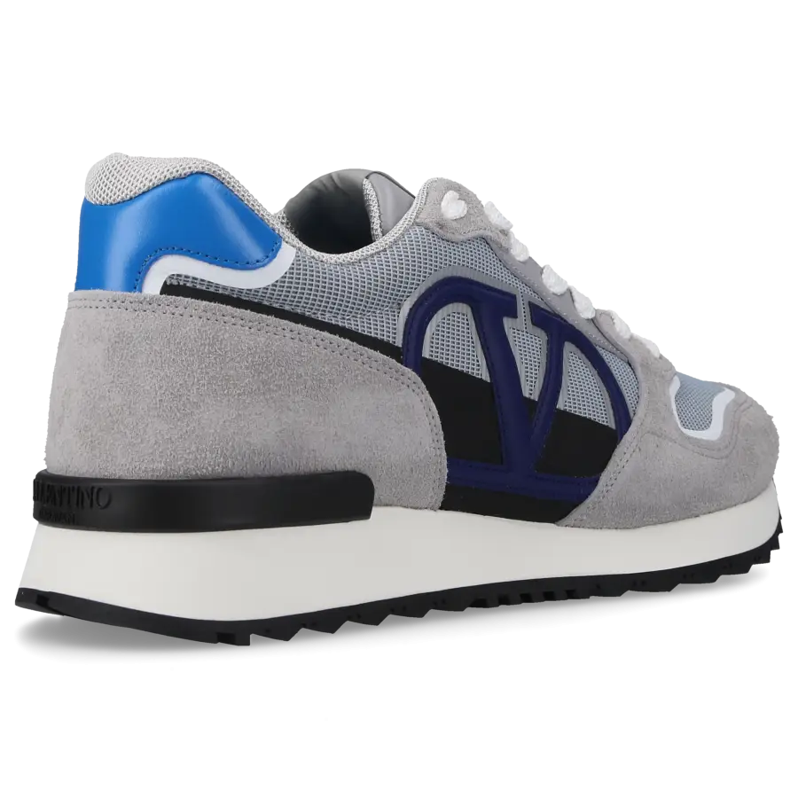 Valentino Garavani - Sneaker low VLOGO PACE Veloursleder - grau