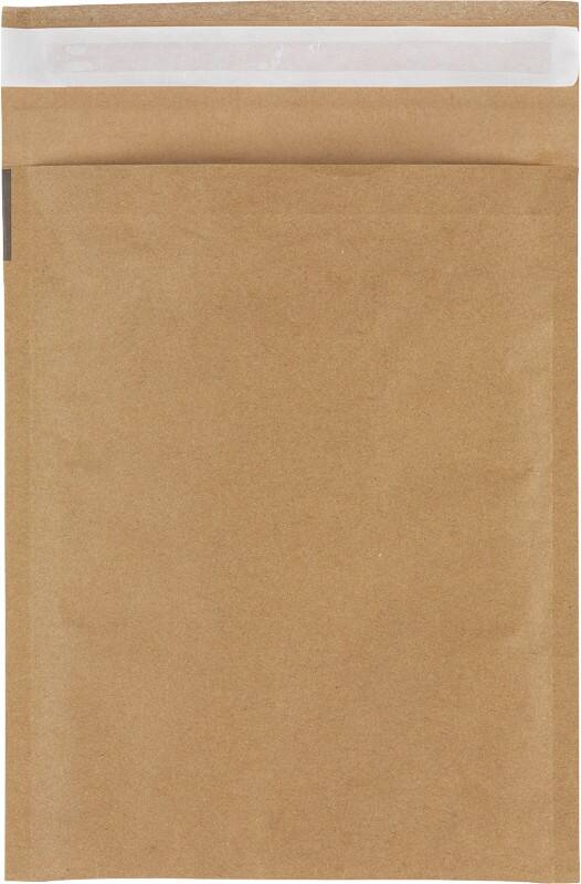 RAJA Luftpolster-Luftpolster-Versandtaschen Kraftpapier Braun Ohne Fenster 162 (B) x 229 (H) mm Verschlusslasche 110 g/m² 75 Stück