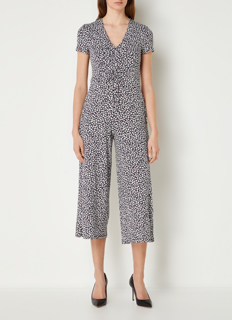 Hobbs Simmy wide fit cropped jumpsuit with lacing detail