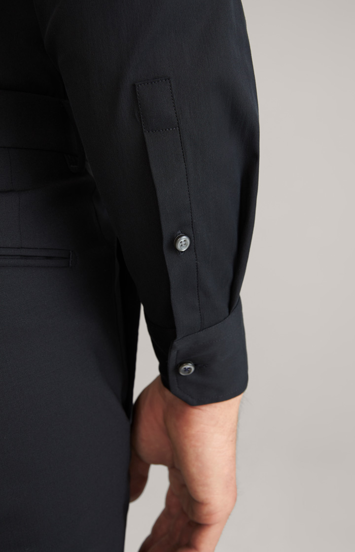 Stretch-Hemd Victor in Schwarz