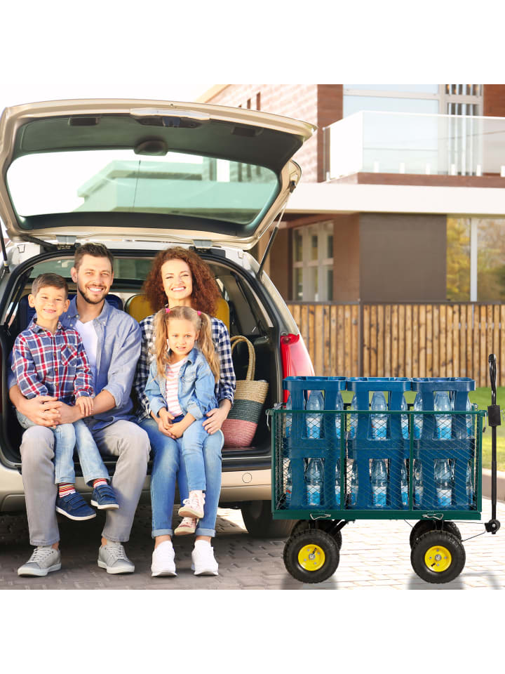 relaxdays Gartenwagen in Grün günstig kaufen onesize