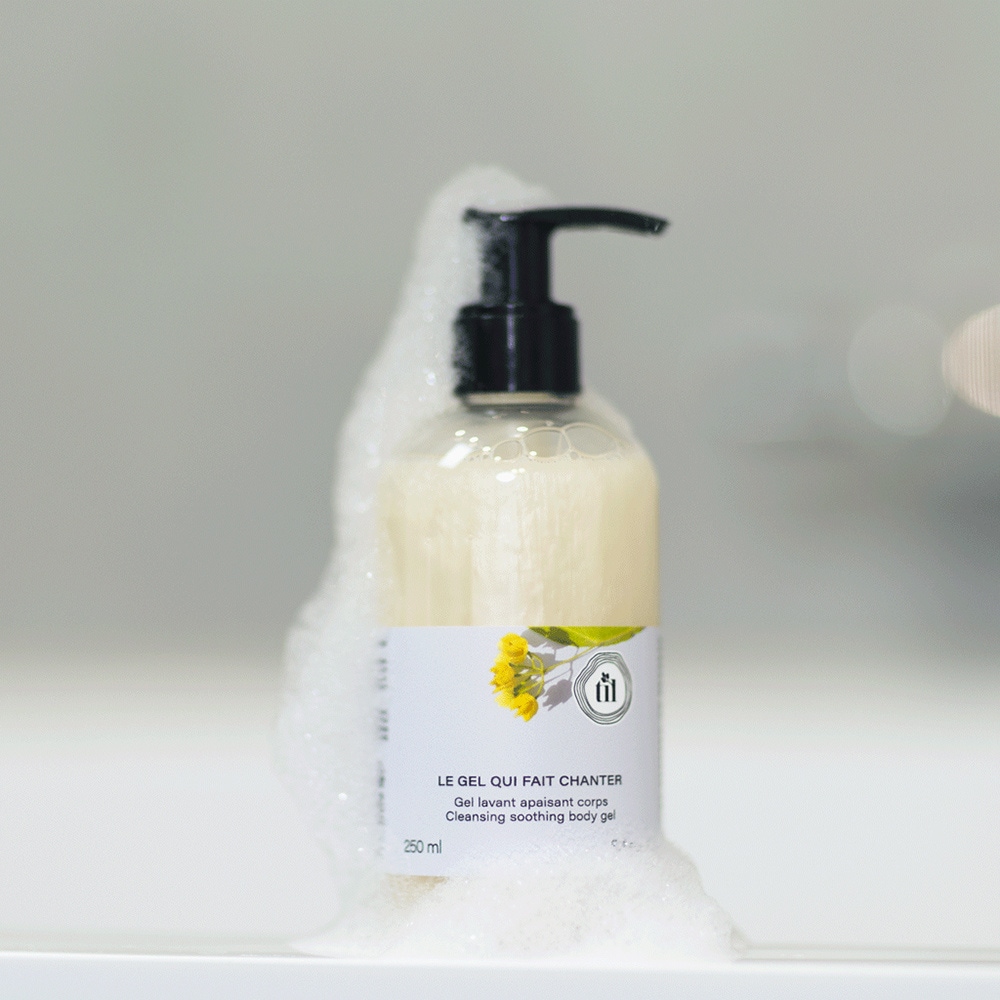 til LE GEL QUI FAIT CHANTER Gel lavant apaisant corps