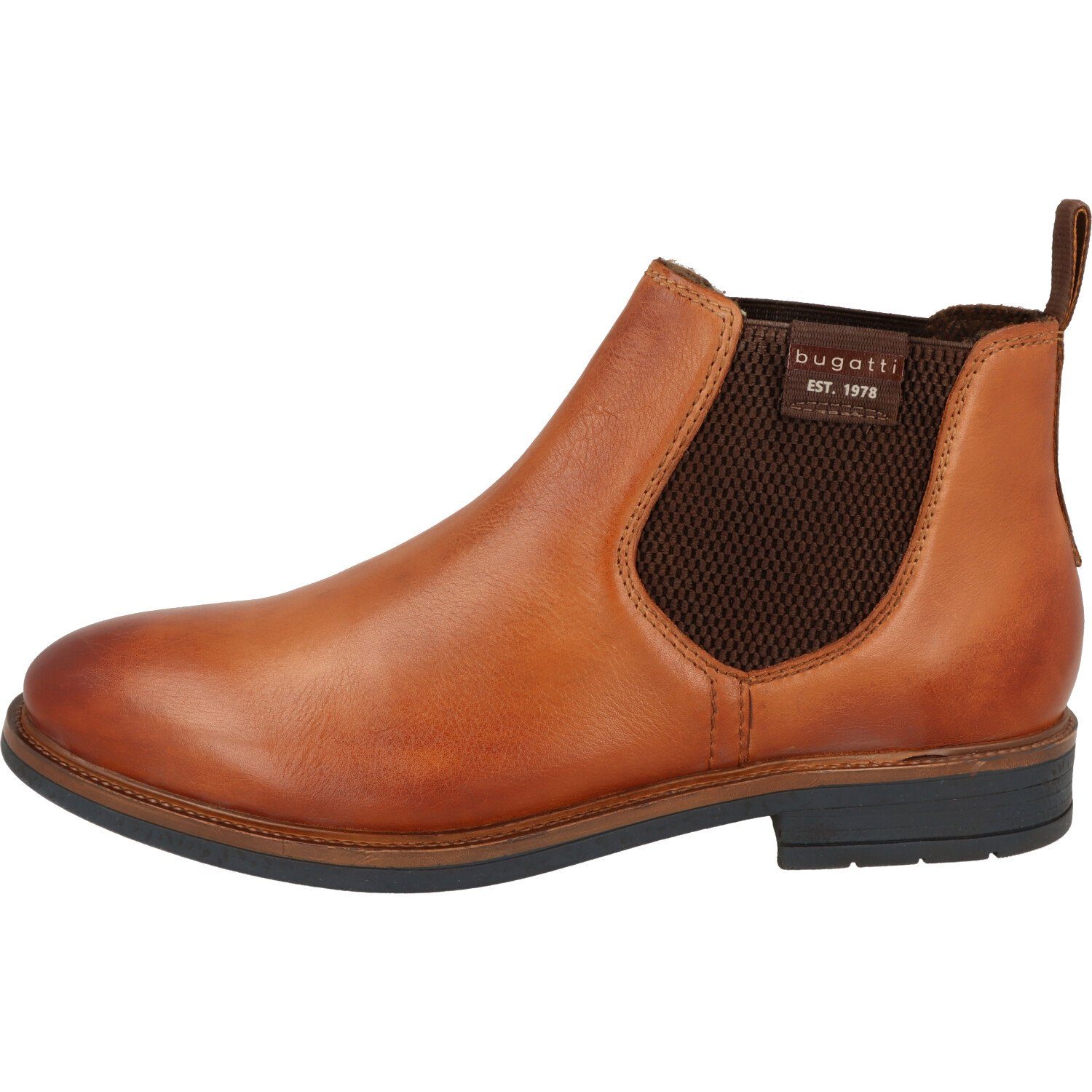 bugatti Ladano 311-AGS30-4000 Herren Schuhe Stiefel Leder Cognac Chelseaboots