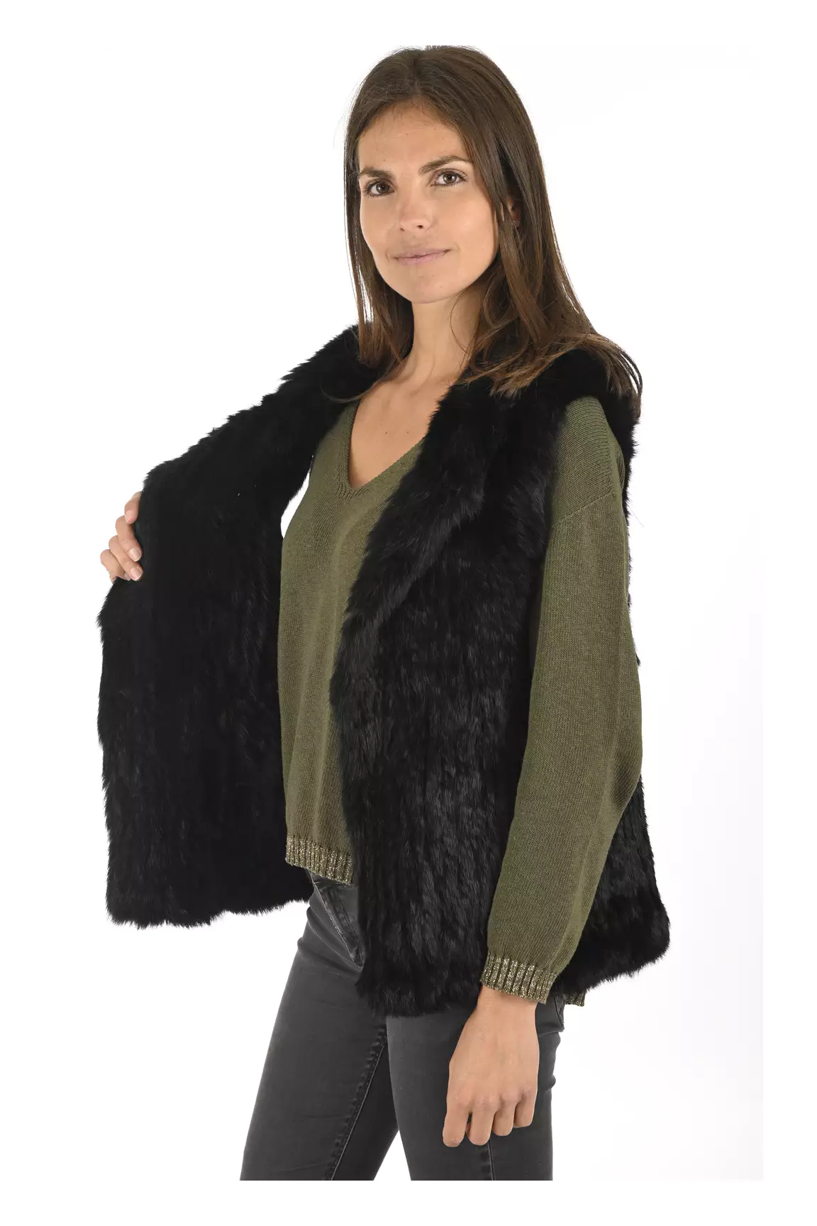La Canadienne Autres Gilets Femme couleur noir