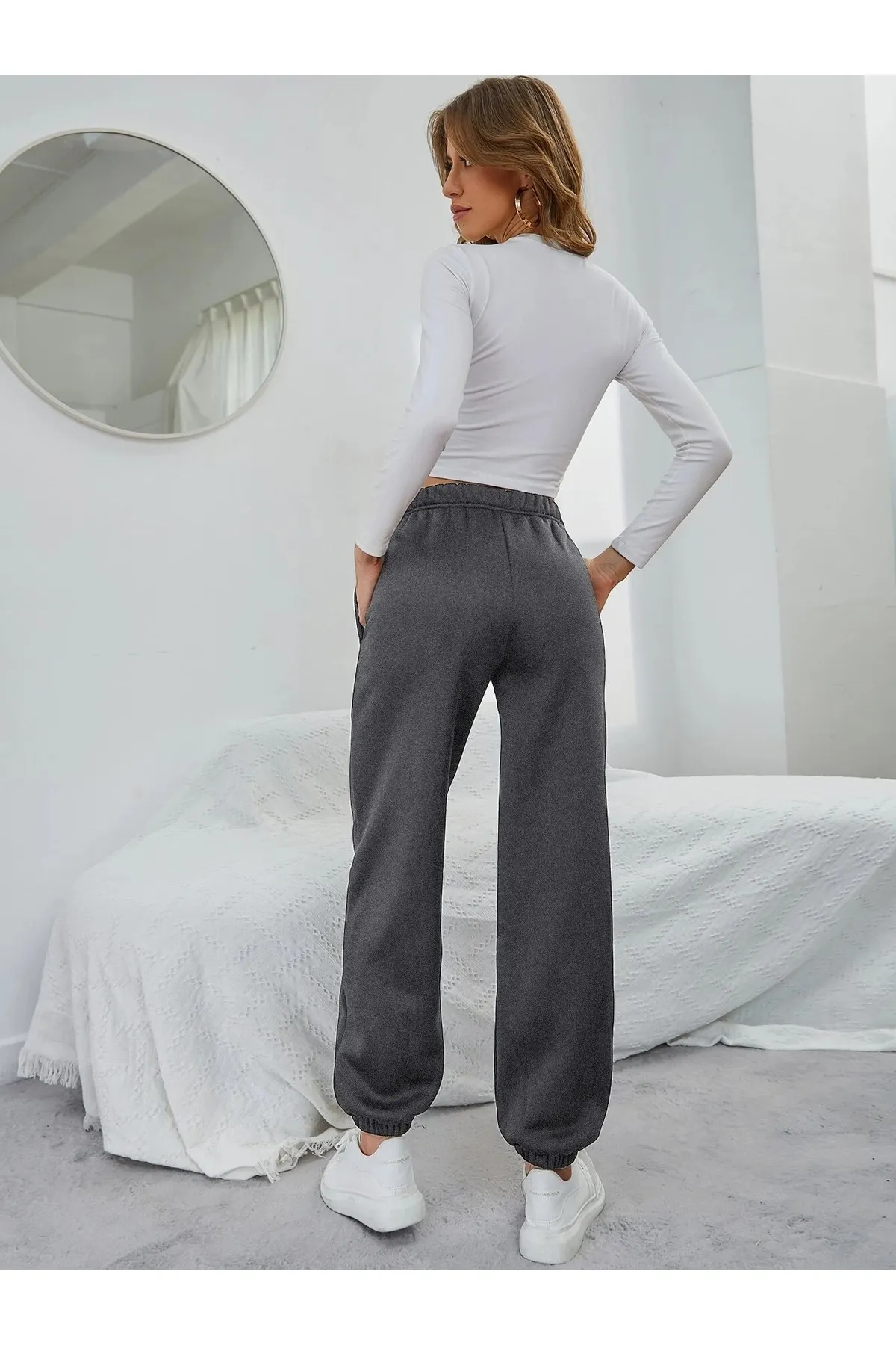 Know  Damen-Jogginghose mit geräuchertem Gummibein