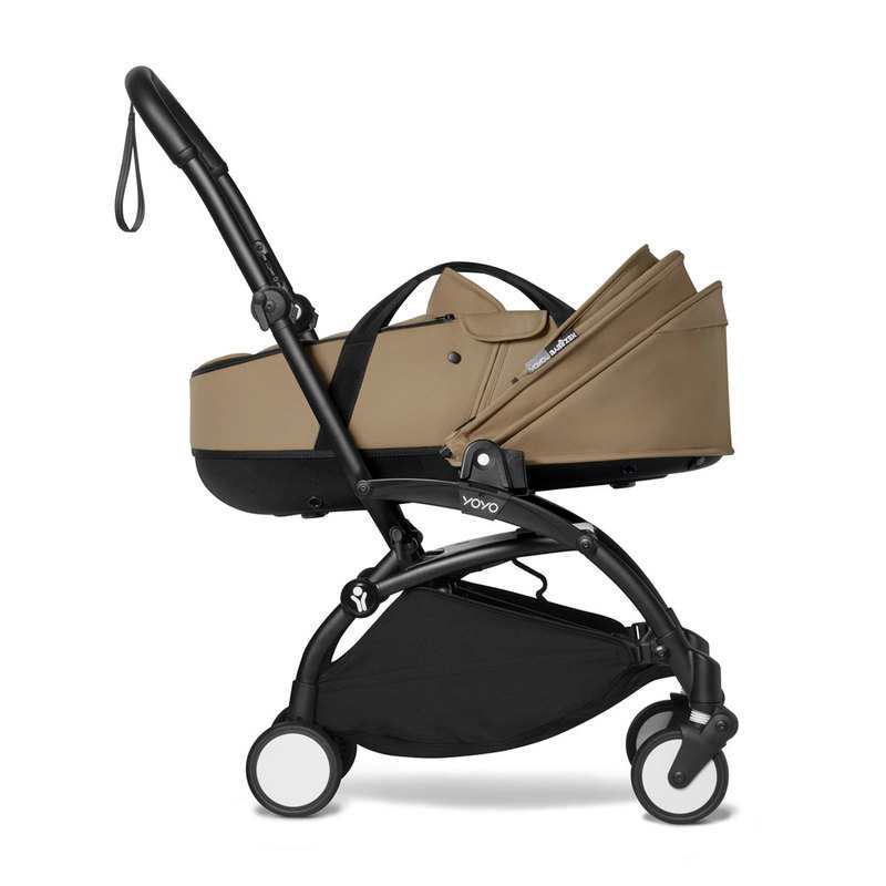 Poussette Yoyo2 4 roues châssis noir nacelle toffee Babyzen