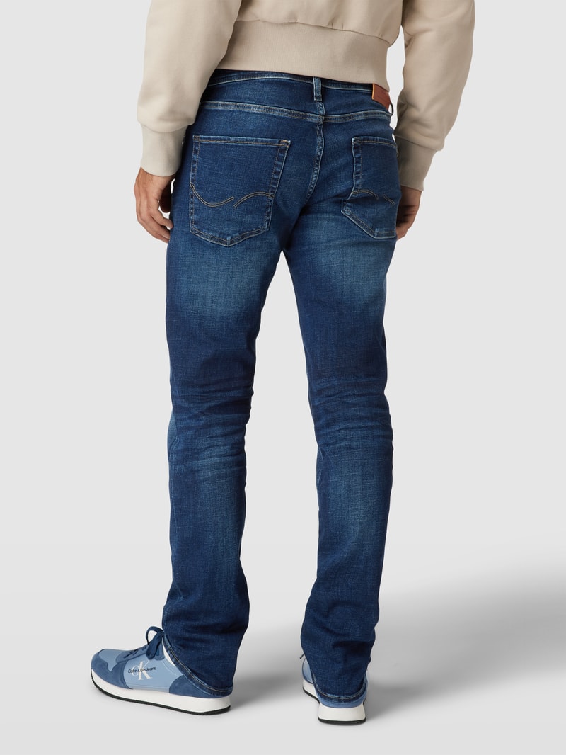 Regular Fit Jeans mit Knopfverschluss Modell 'CLARK' in jeans