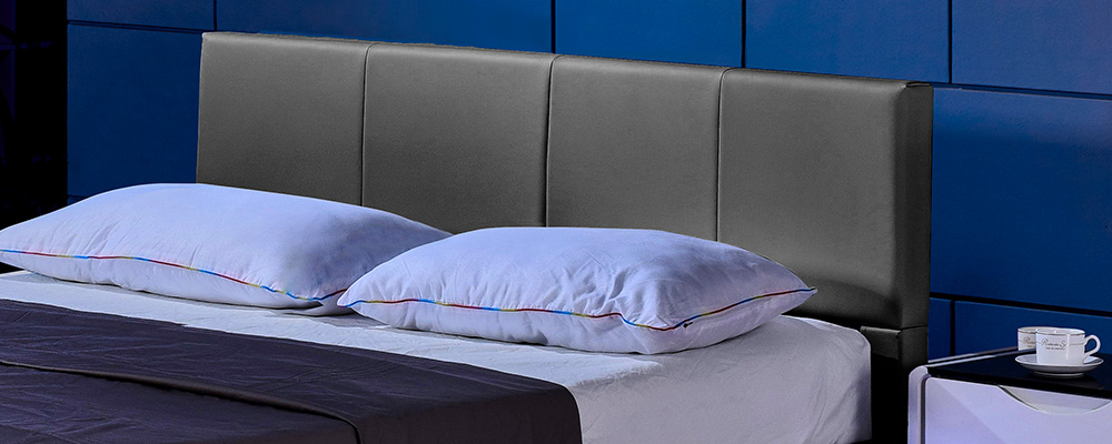 Home Deluxe LED Bett ASTEROID Dunkelgrau - 160 x 200 cm