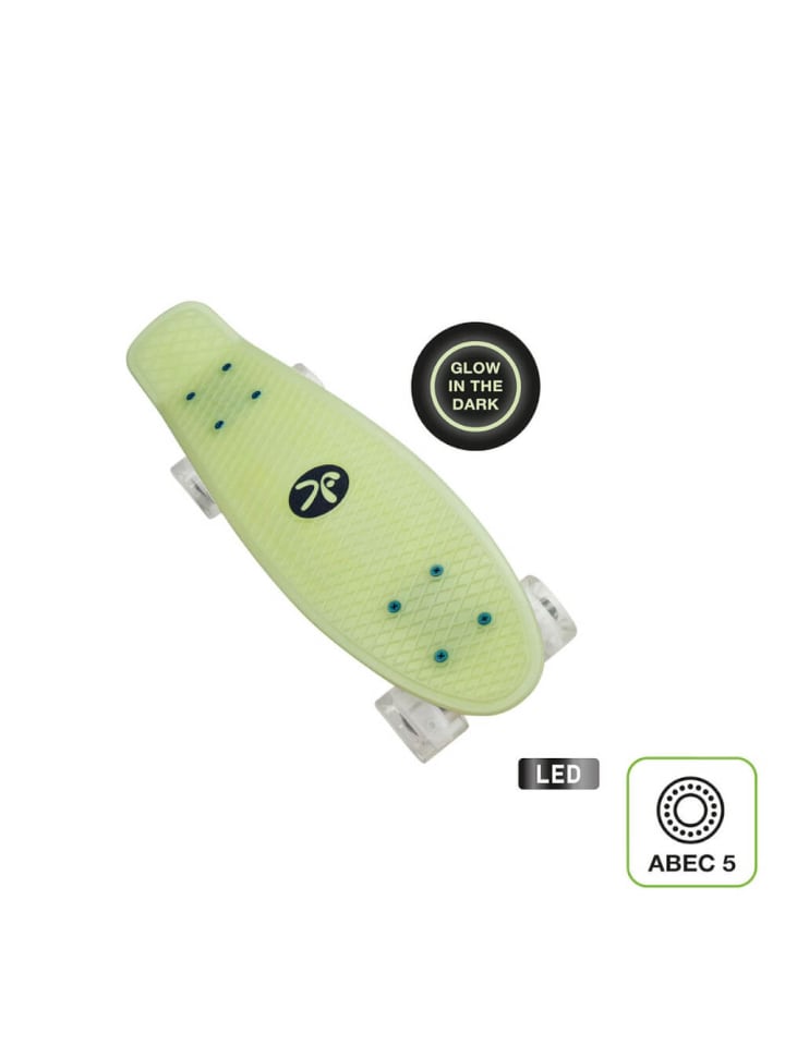 muuwmi Skateboard Fun Glow, mit Leuchtrollen und Glow-Effekt, ab 4 Jahre günstig kaufen onesize