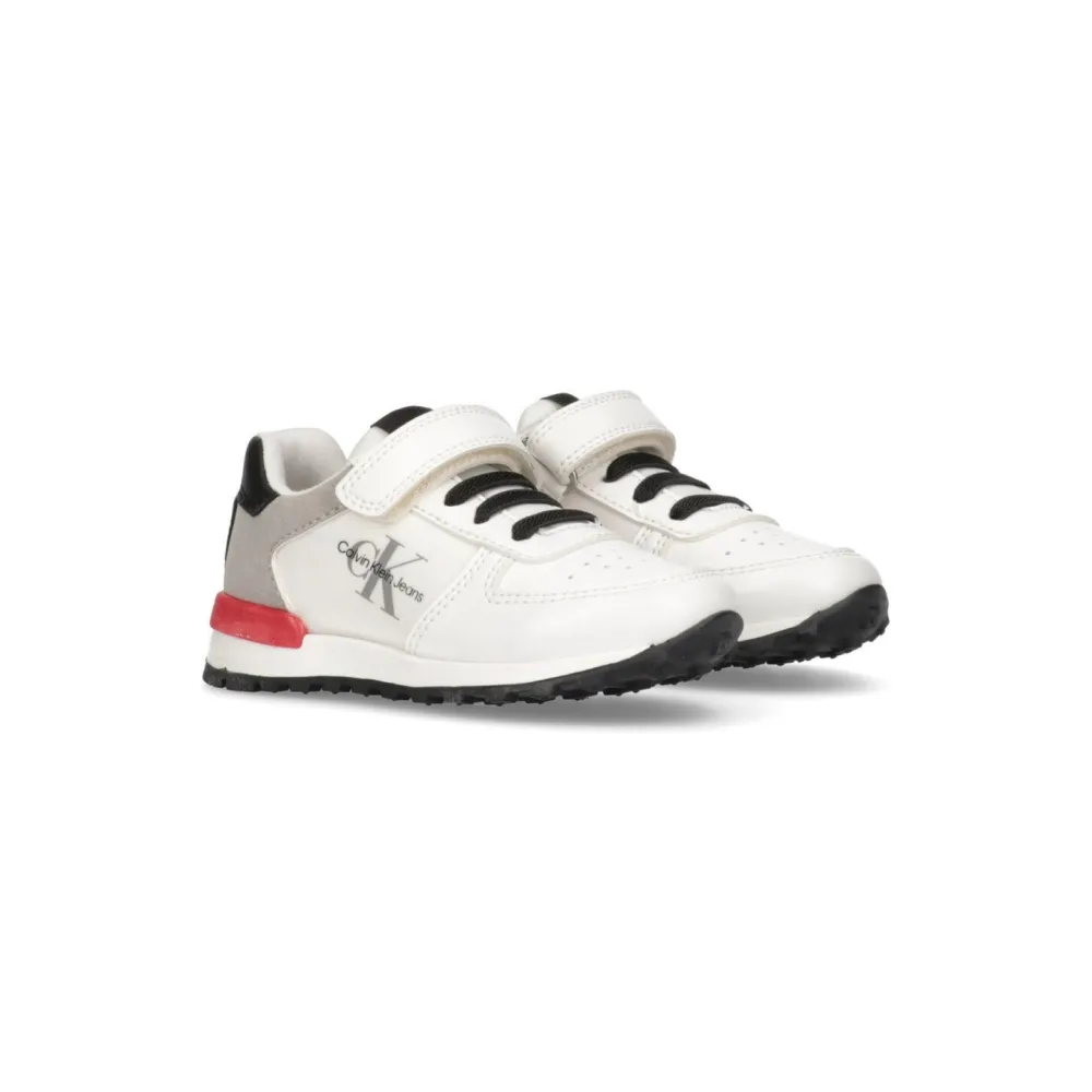Calvin Klein Cut Lace Up Velcro V1B9-80133-0208-136 / weiss