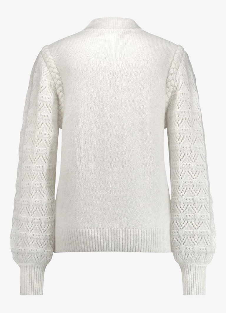 Studio Anneloes Abby Pearl open-knit pullover in alpaca wool blend
