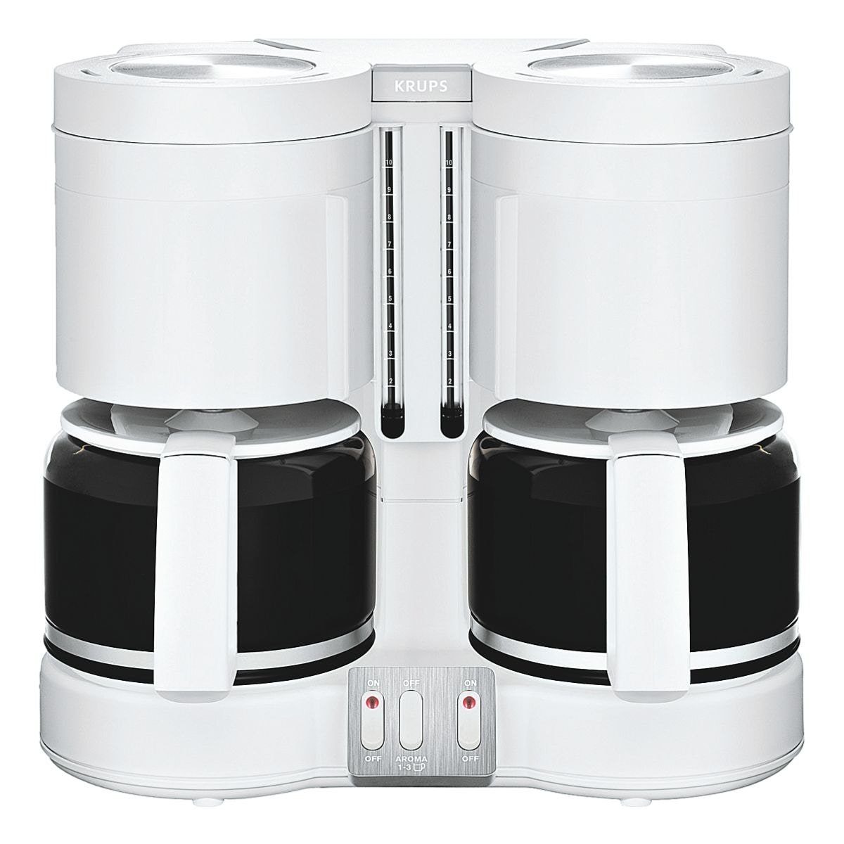 Krups Filterkaffeemaschine Duothek Plus, Kaffeemaschine für 2x 10 Tassen