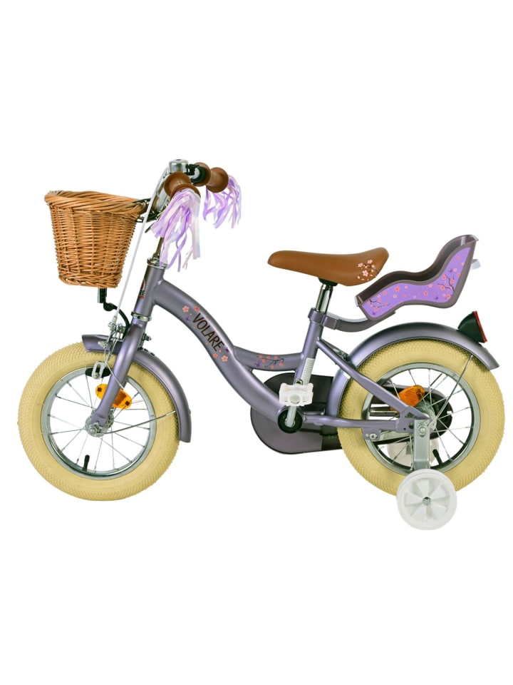 Volare Kinderfahrrad Blossom für Mädchen 12 Zoll Kinderrad in Lila 3 Jahre günstig kaufen onesize