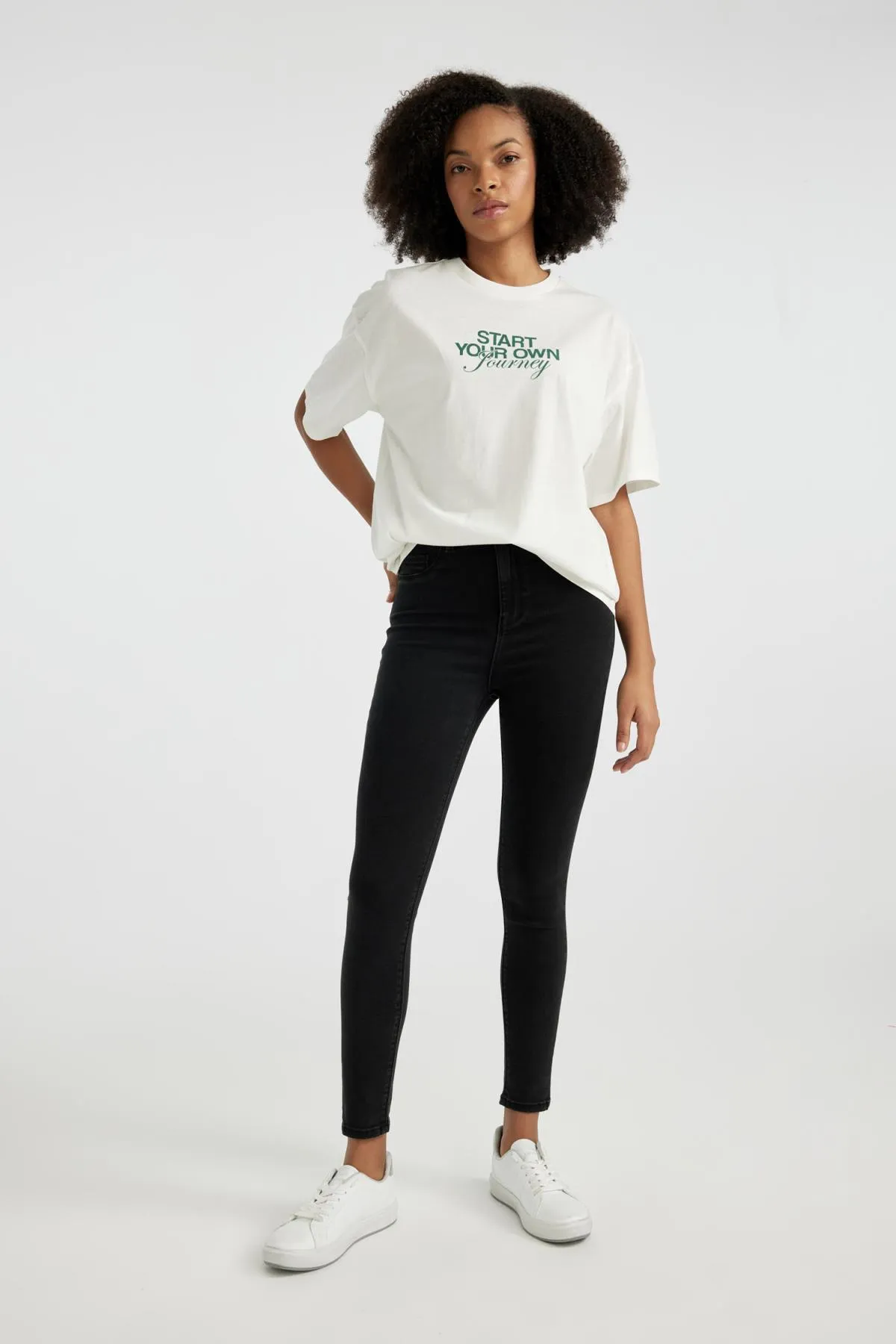 DeFacto  Jegging Jeanshose mit hoher Taille und Knöchellänge und schmalem Bein B7498ax24sp
