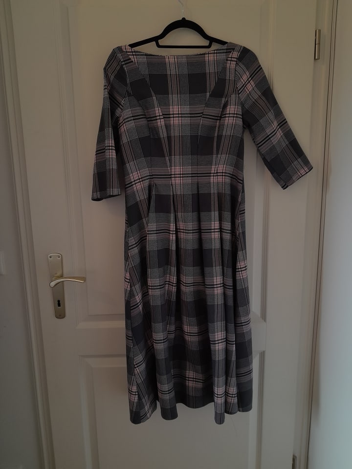 Awama Kleid in Grau/ Creme/ Rosa günstig kaufen M