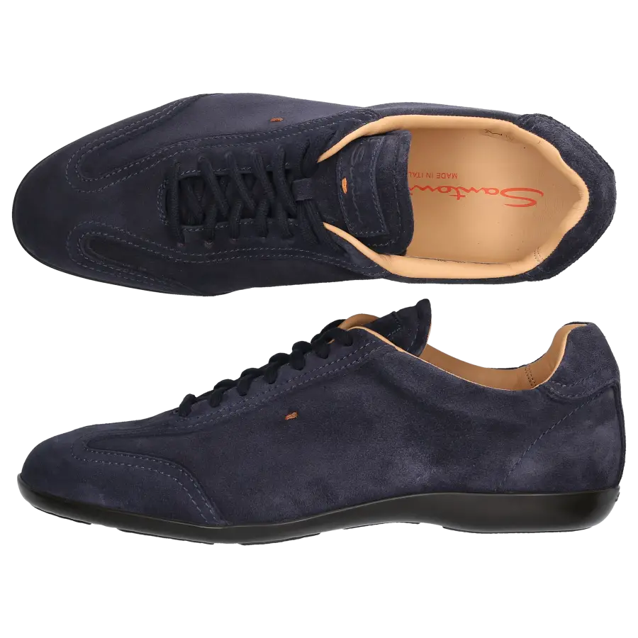Santoni - Sneaker low AMG W Wildleder - blau