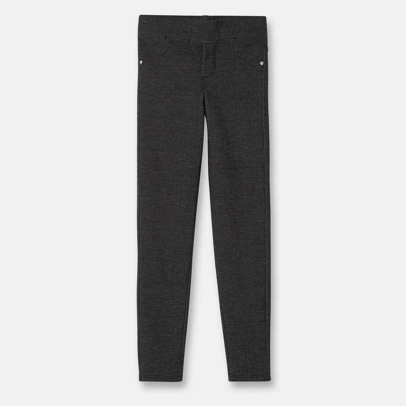 Jegging effet jean noir fille