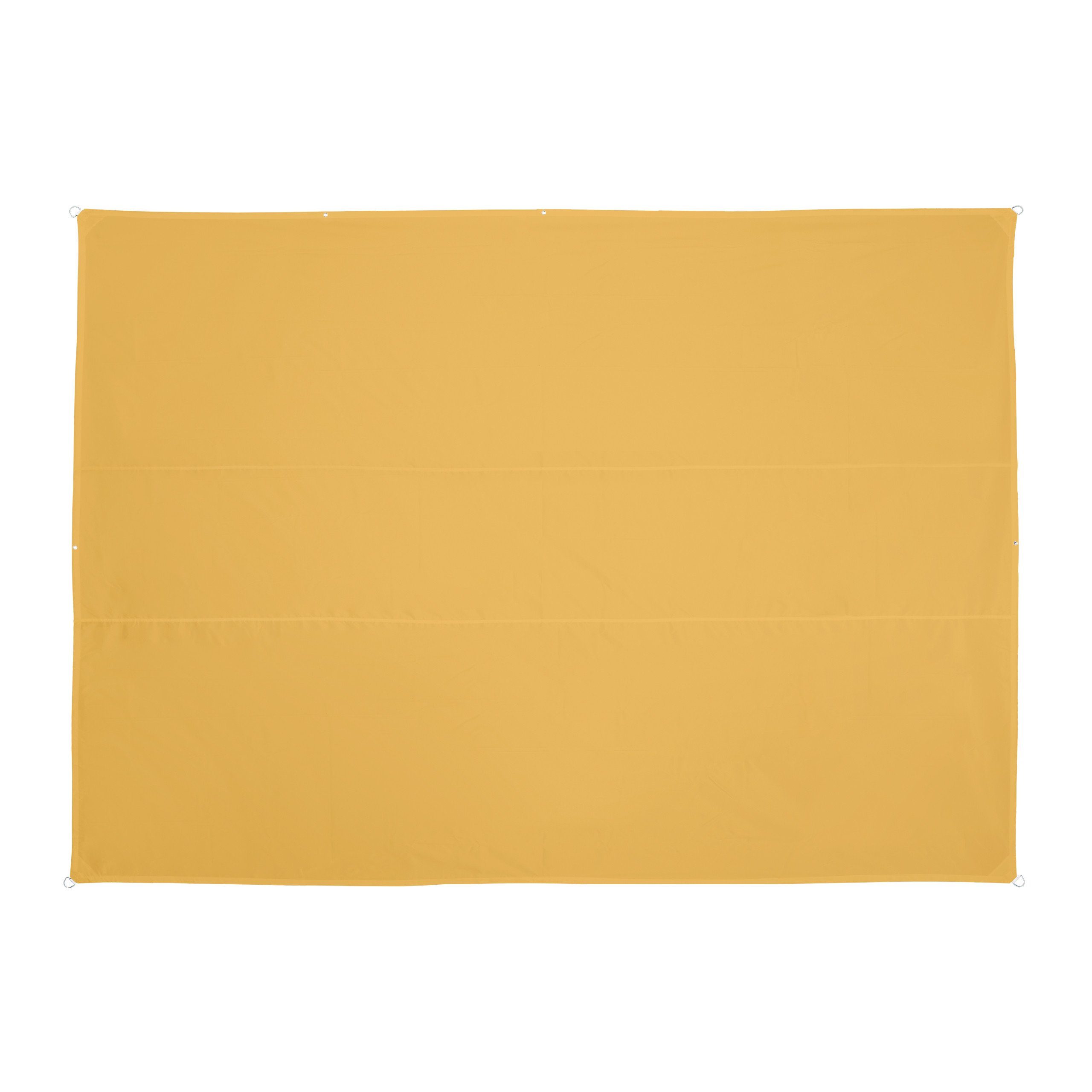 relaxdays Sonnensegel Gelbes Sonnensegel rechteckig, 3,5 x 4,5 m