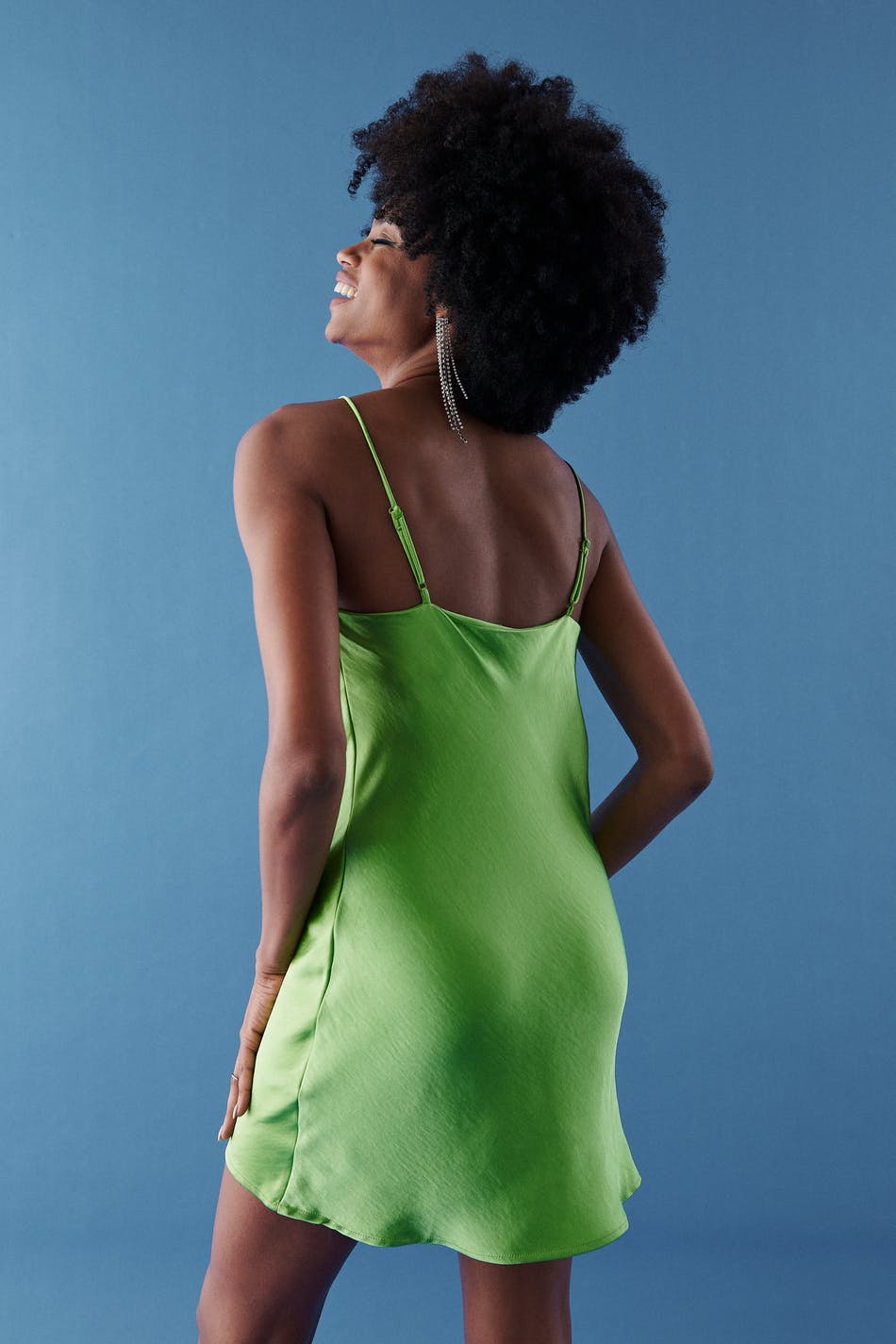 Satina mini cowl neck dress