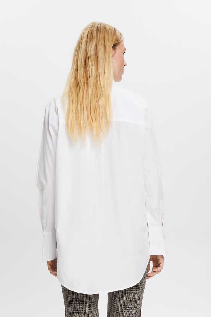 Hemdbluse in lockerer Passform, 100 % Baumwolle