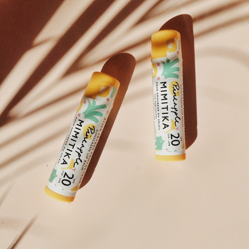 Mimitika Stick Lèvres Protecteur SPF20 - Ananas Formule naturelle. Protège, nourrit, adoucit et apporte un soin complet.