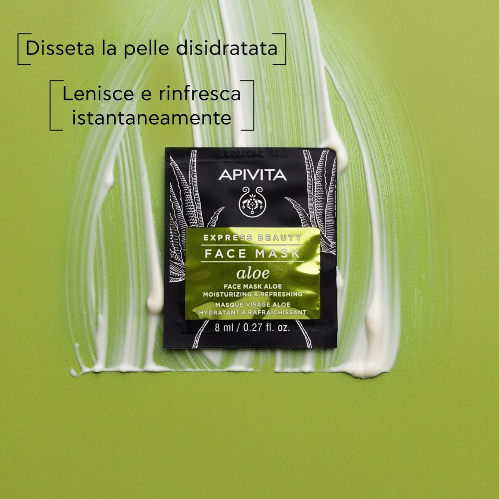 Express Beauty - Hidratantna i osvježavajuća maska za lice s alojom - Hidratantna maska za lice