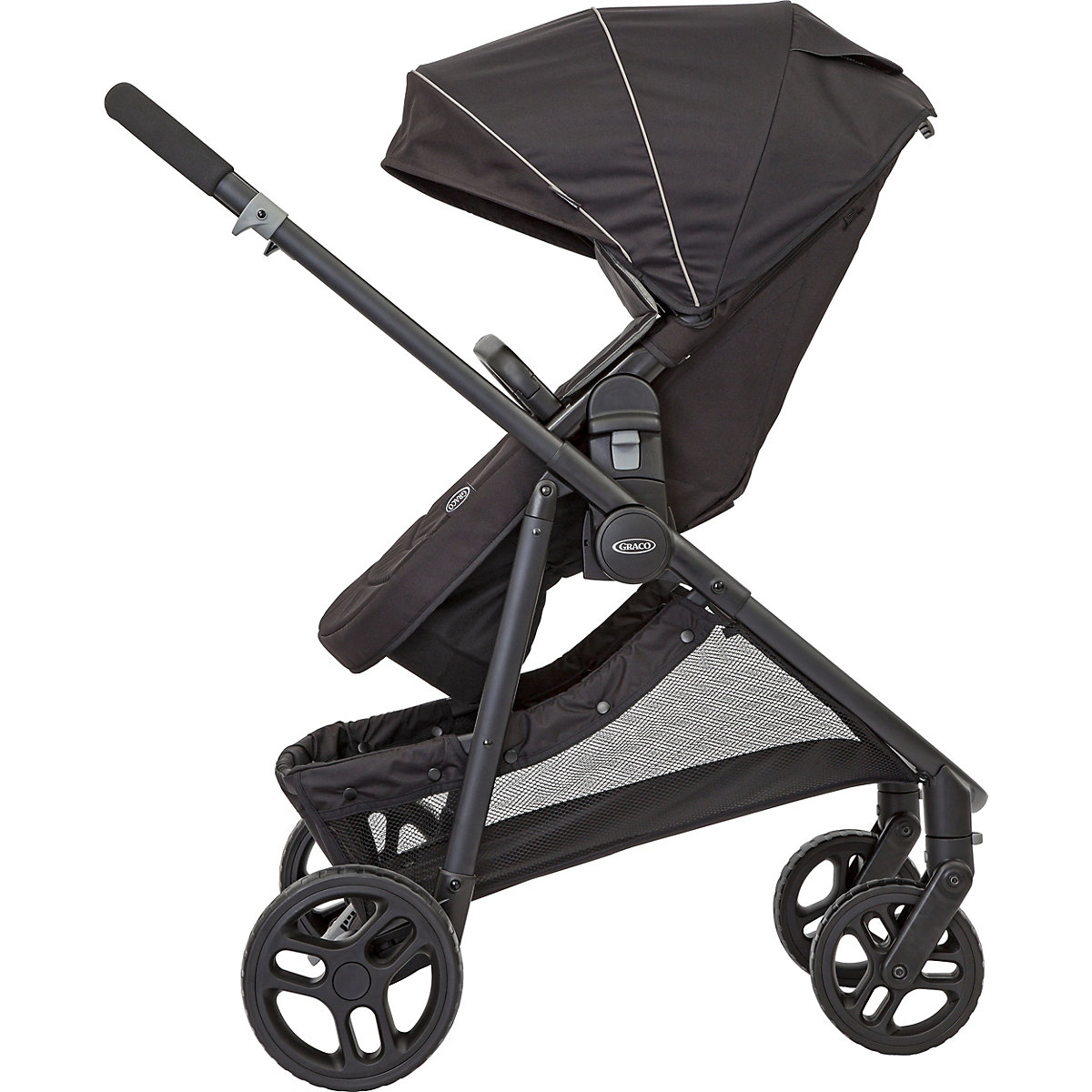 Transform 2-in1 Kinderwagen und Buggy, schwarz
