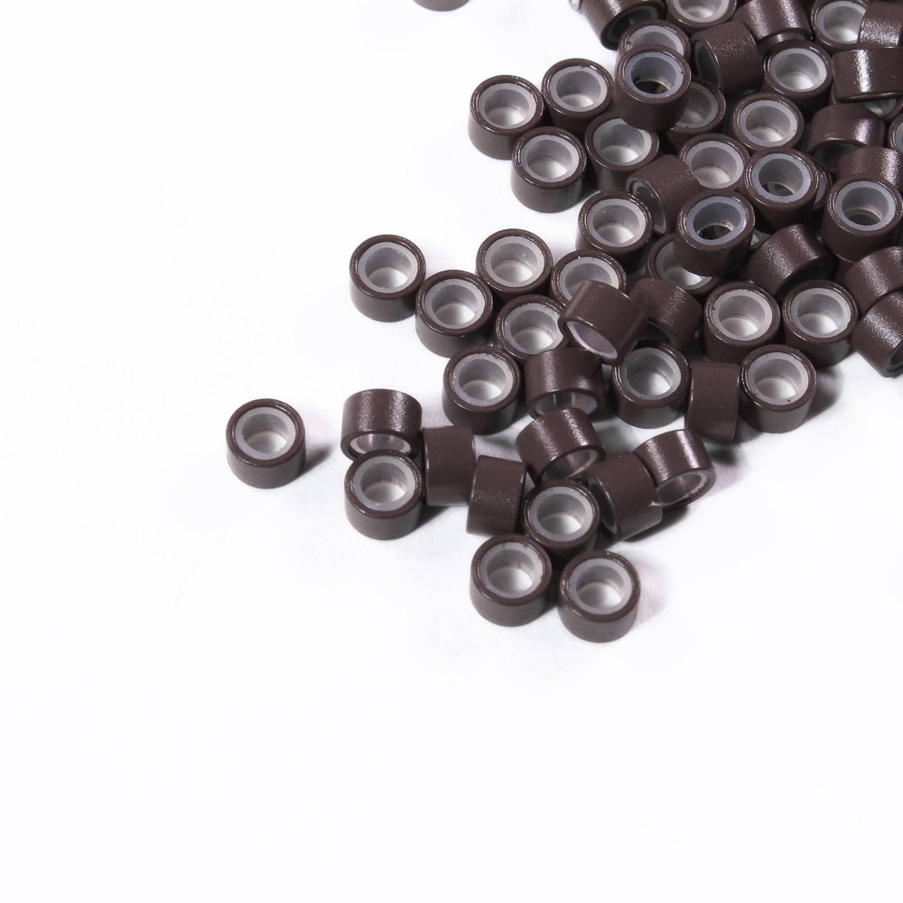 hair2heart Anneaux de fixation Microrings avec silicone pour 1g d' Extension Loops extensions