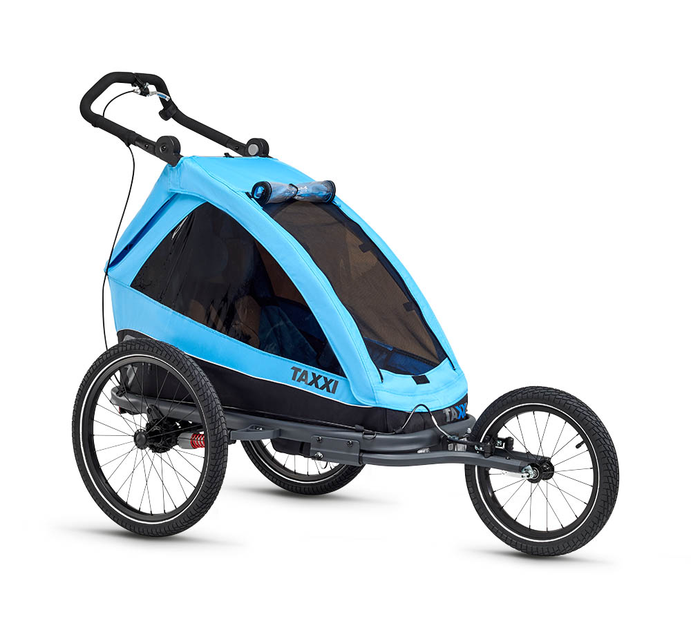 taXXi Kids Elite one 3 in 1 Blue Anhänger, Buggy und Jogger in einem Modell