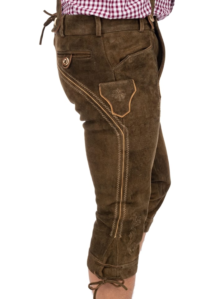 MADDOX Lederhose KORBINIAN-HT in dunkelbraun günstig kaufen