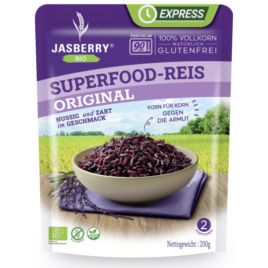 Jasberry Bio Express Superfood-Reis Original 200G