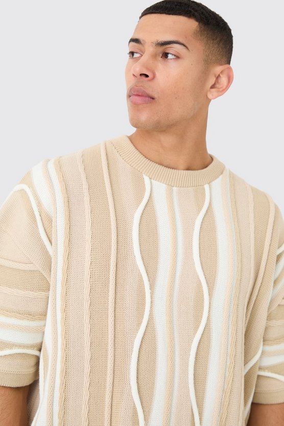Oversize Jacquard T-Shirt