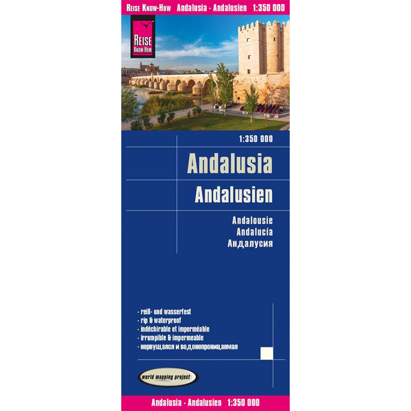 REISE KNOW-HOW LANDKARTE ANDALUSIEN / ANDALUSIA (1:350.000) - Straßenkarte