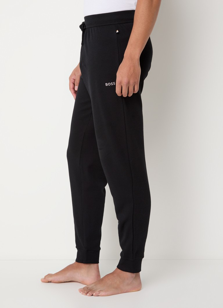 HUGO BOSS Teksturoitu vohvelikuvioinen pyjamahousut