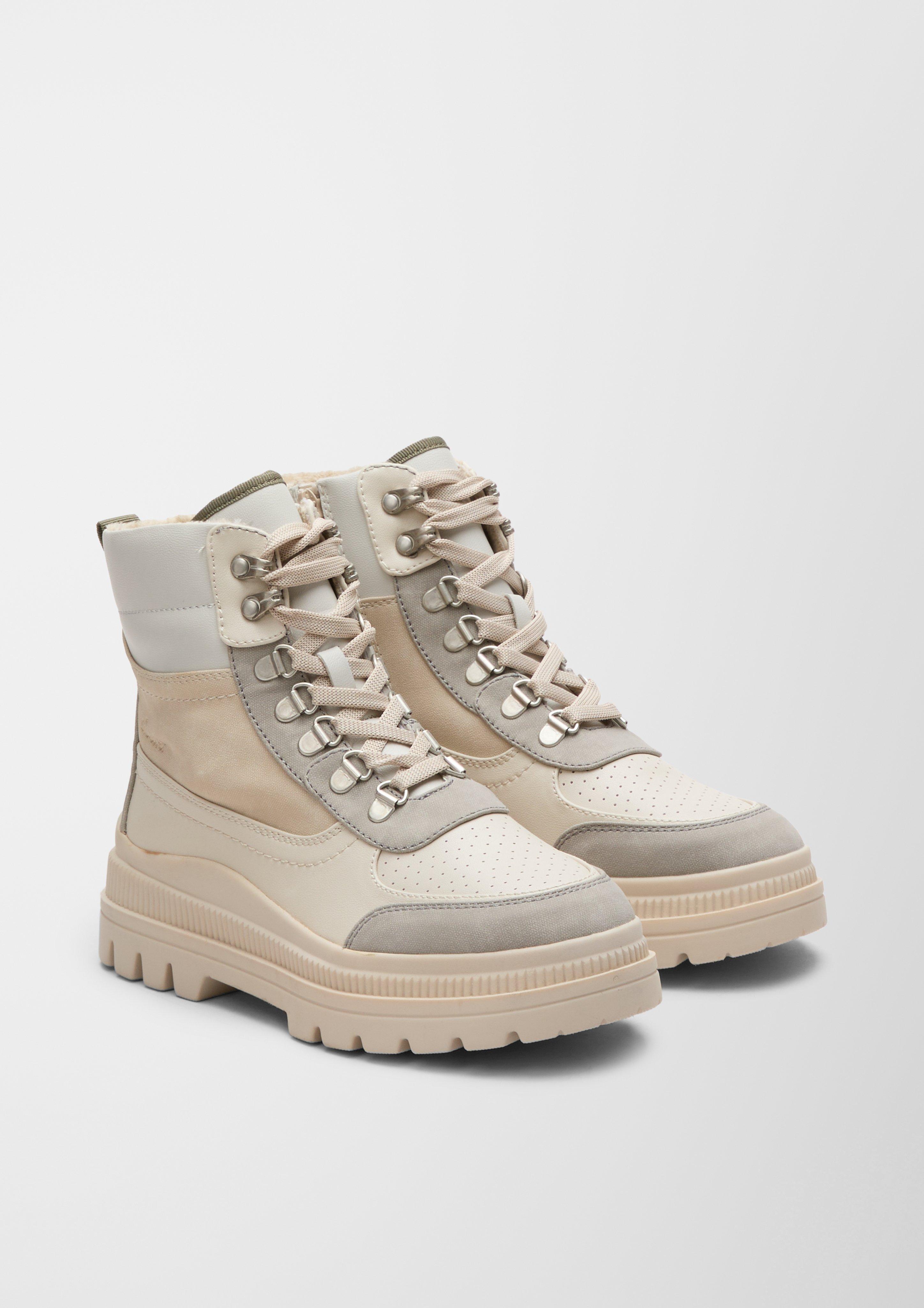 Boots aus Lederimitat  6006584-410