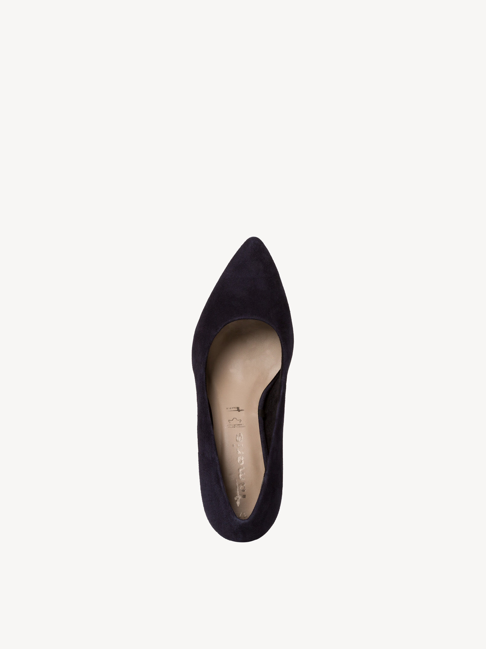 Escarpin en cuir - bleu