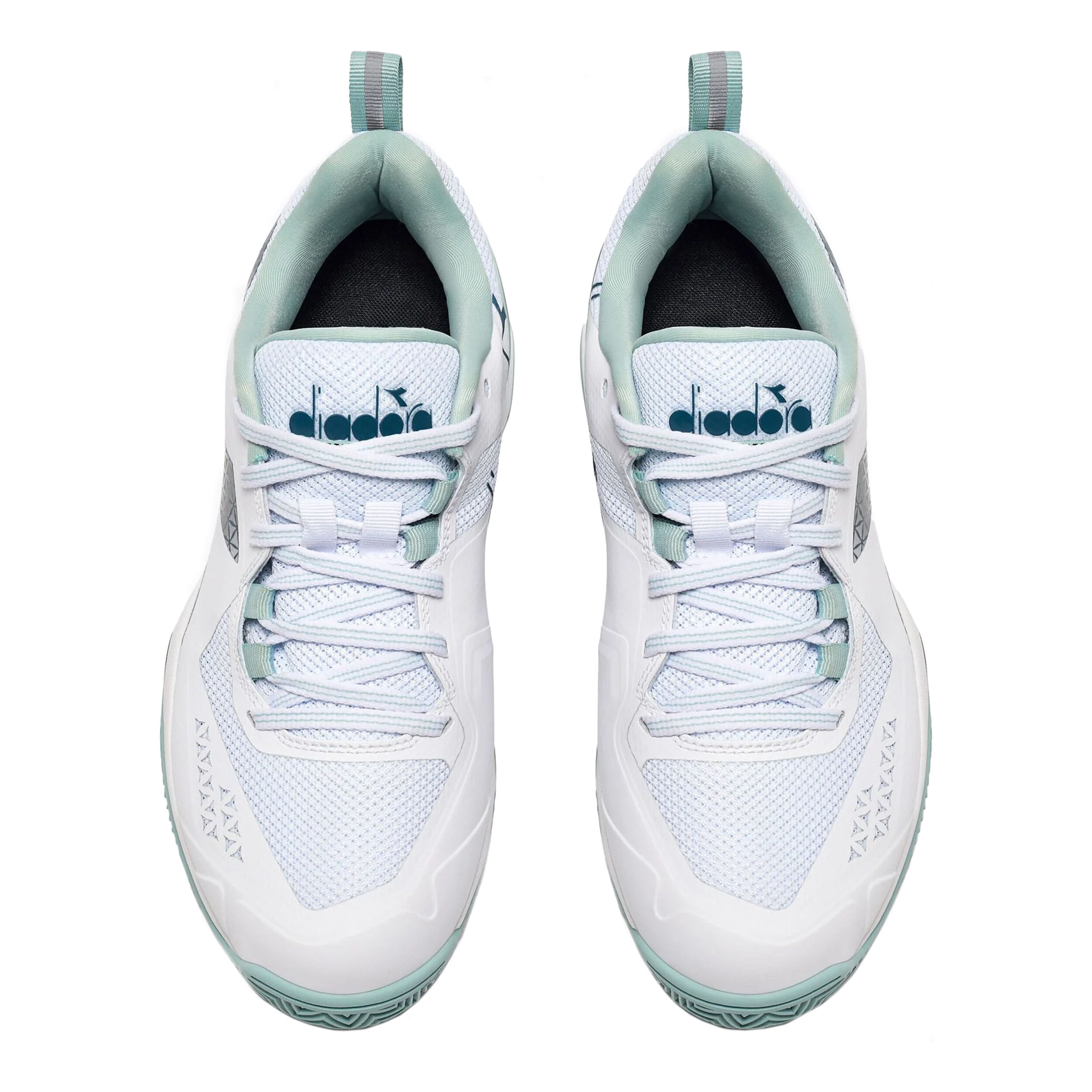 Blushield Torneo 2 Sandplatzschuh Damen - Weiß, Mint