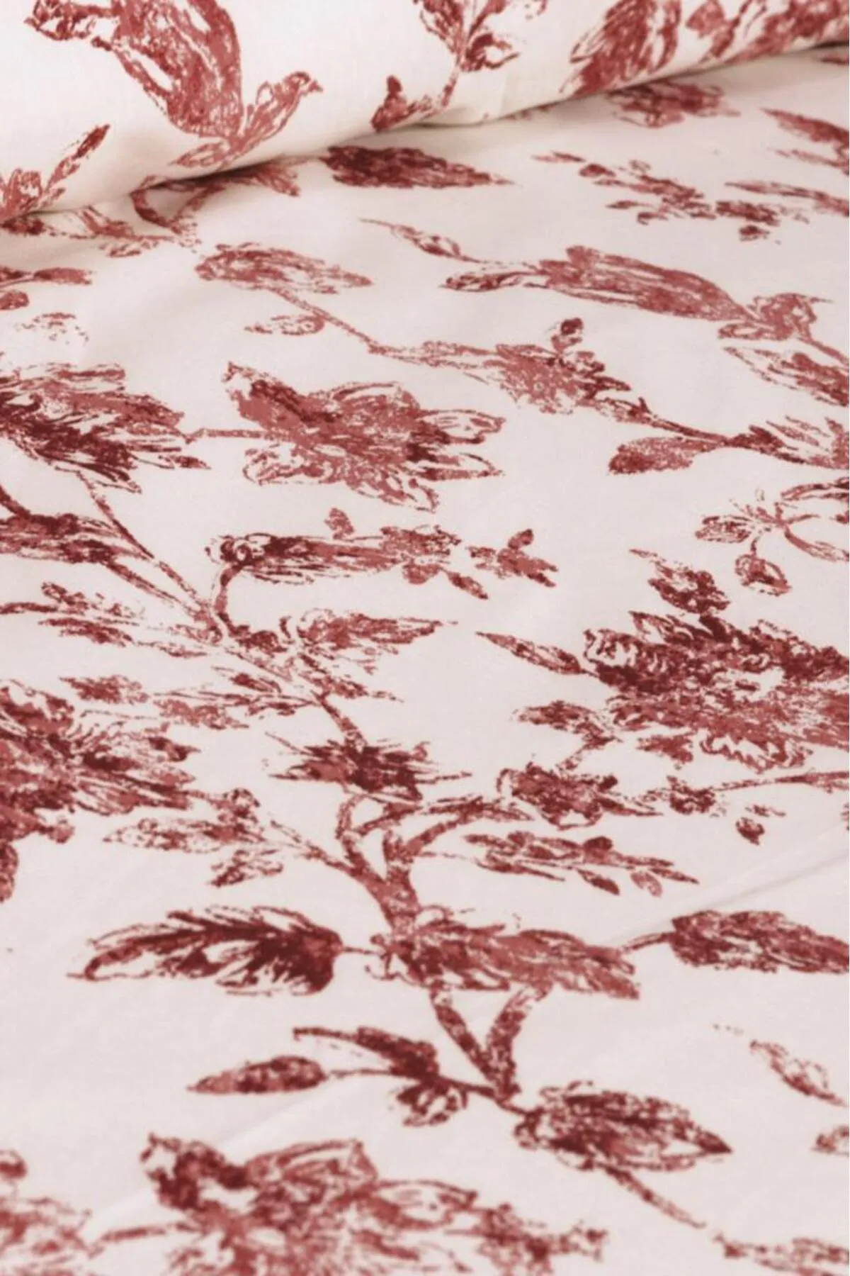 Çeyiz Diyarı  Emma Bettwäsche-Set für Doppelbett, Rot