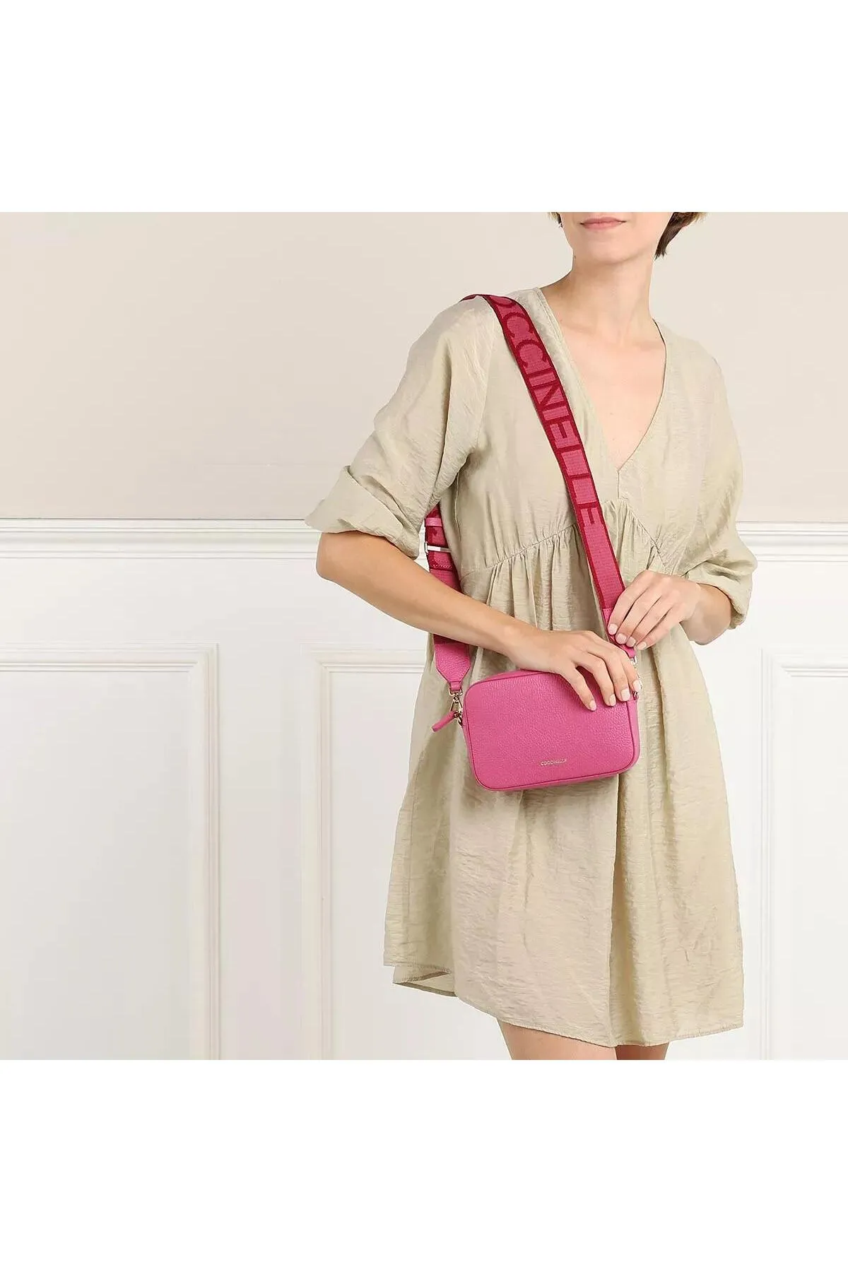 Coccinelle  Handtasche - Rosa - Strukturiert