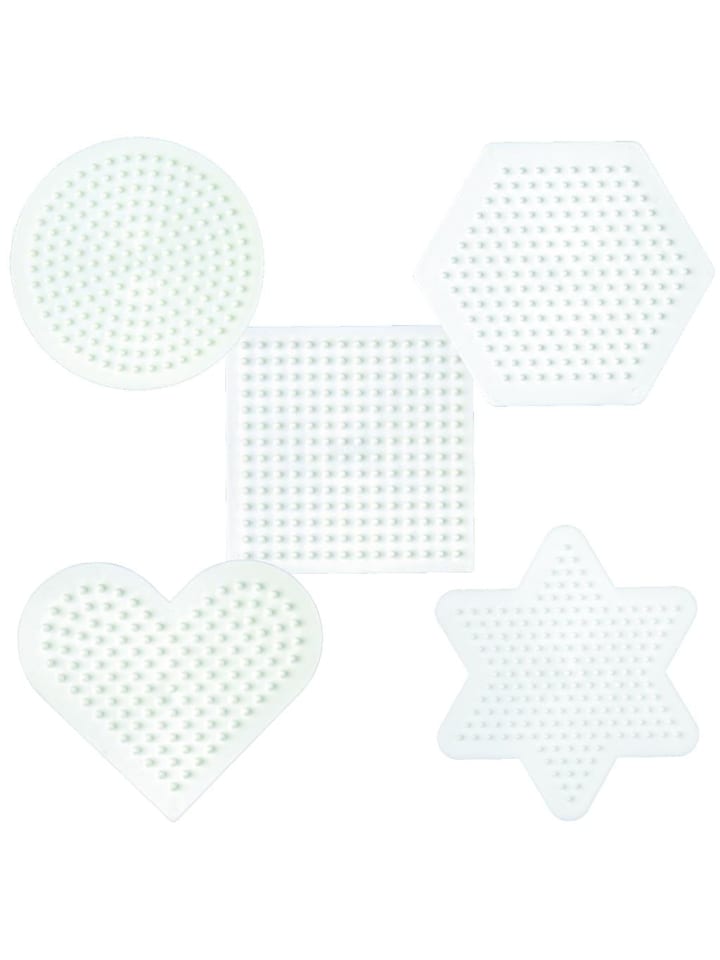 Hama 5tlg. Set: Stiftplatten-Set Basic für Midi-Bügelperlen in weiß günstig kaufen onesize