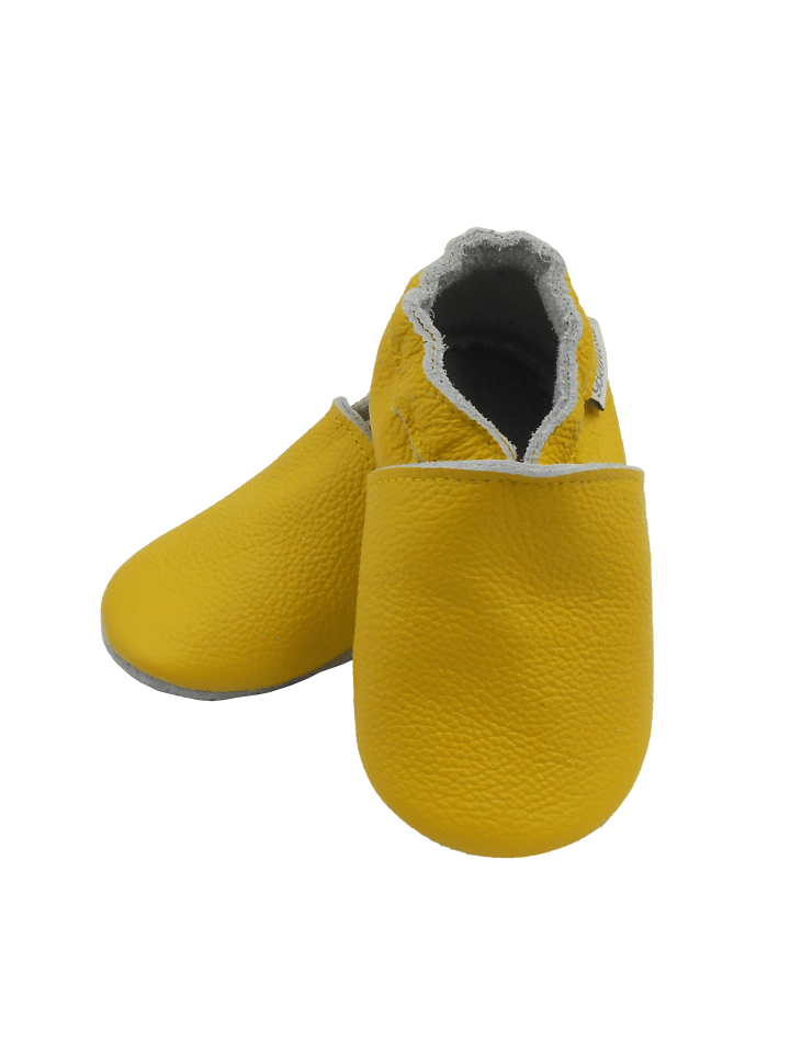 Yalion Leder-Krabbelschuhe in Gelb günstig kaufen