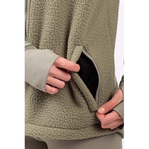 DAMEN PULLOVER LUMBERJACKIE SHERPA VE