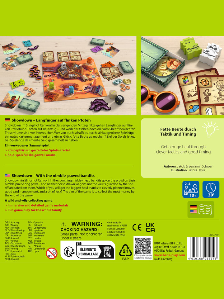 Haba Spiel Familienspiel Showdown, Sammelspiel in mehrfarbig günstig kaufen onesize