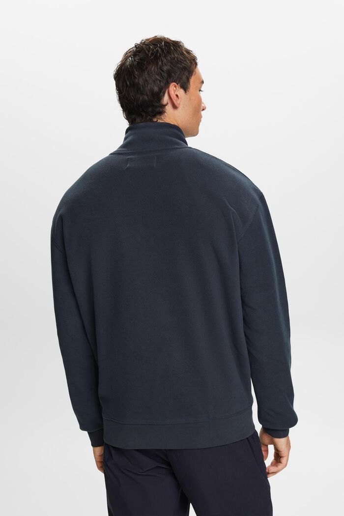 Fleece-Sweatshirt mit halblangem Reißverschluss