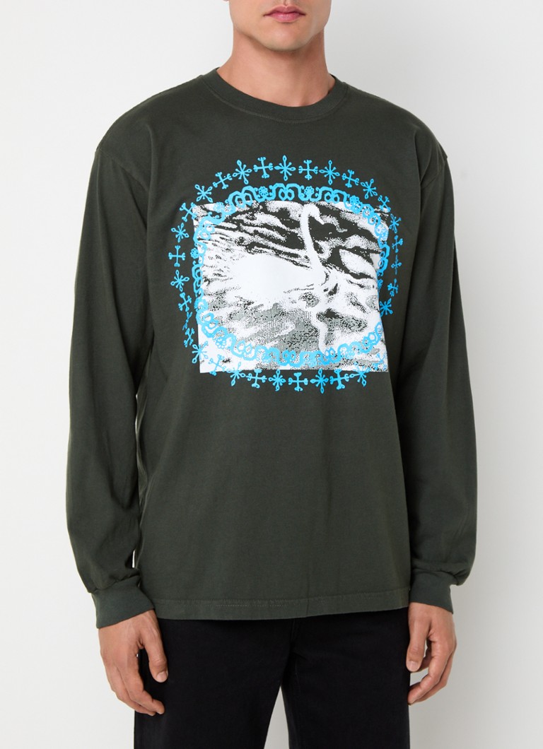 T-shirt à manches longues Obey Mystic Powers avec imprimé recto verso