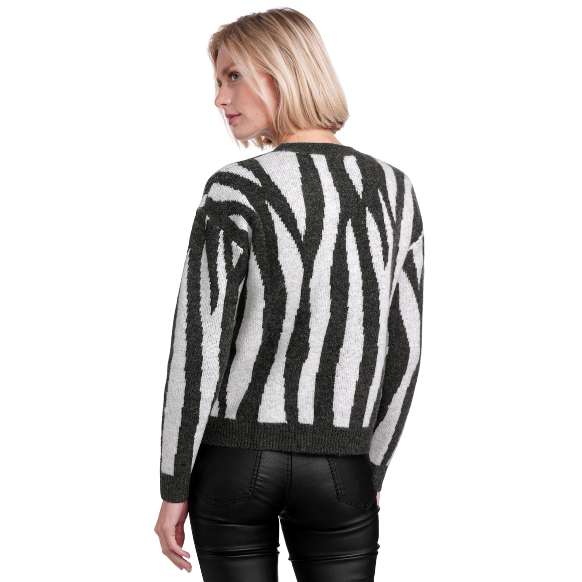 Damen Strickpullover gestreift
